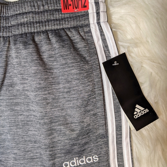 NWT Adidas Sweatpants Boys 10-12 Grey - Picture 7 of 11